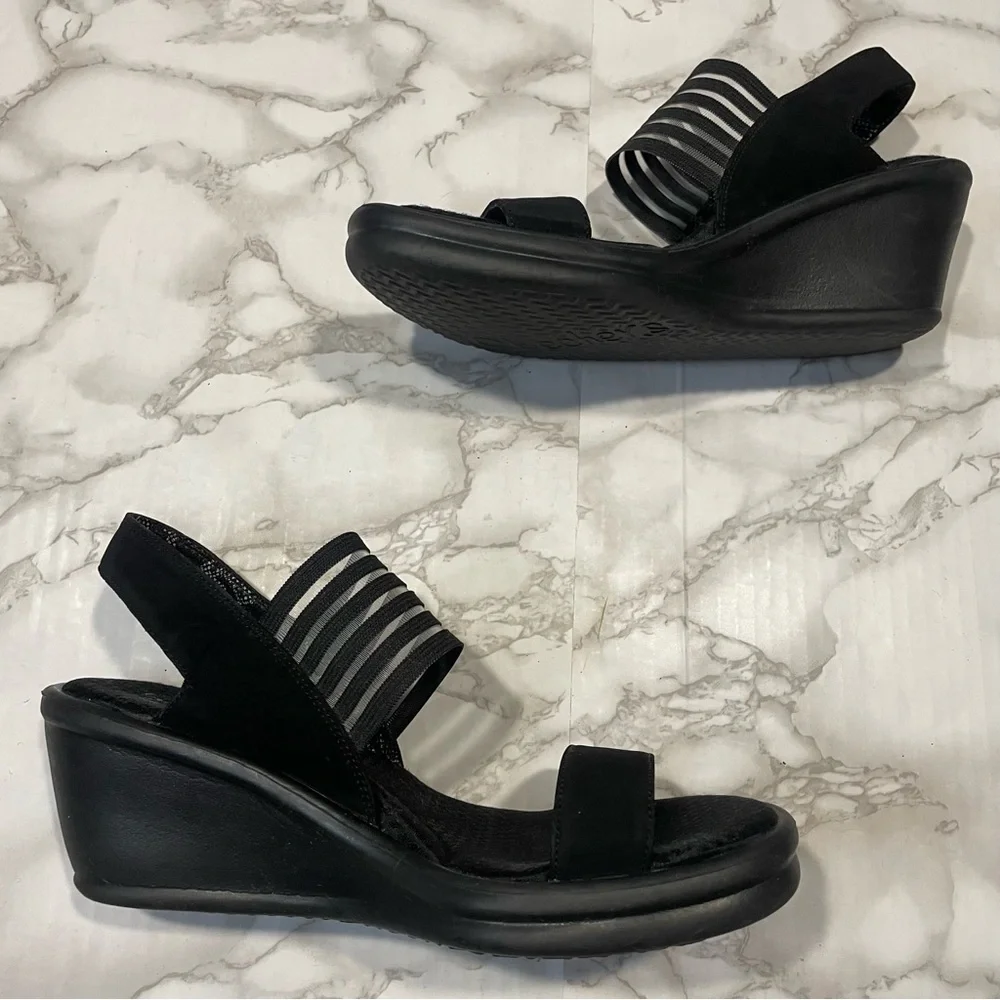 Skechers Cali Rumblers Platform Wedge Sandals - Picture 2 of 7